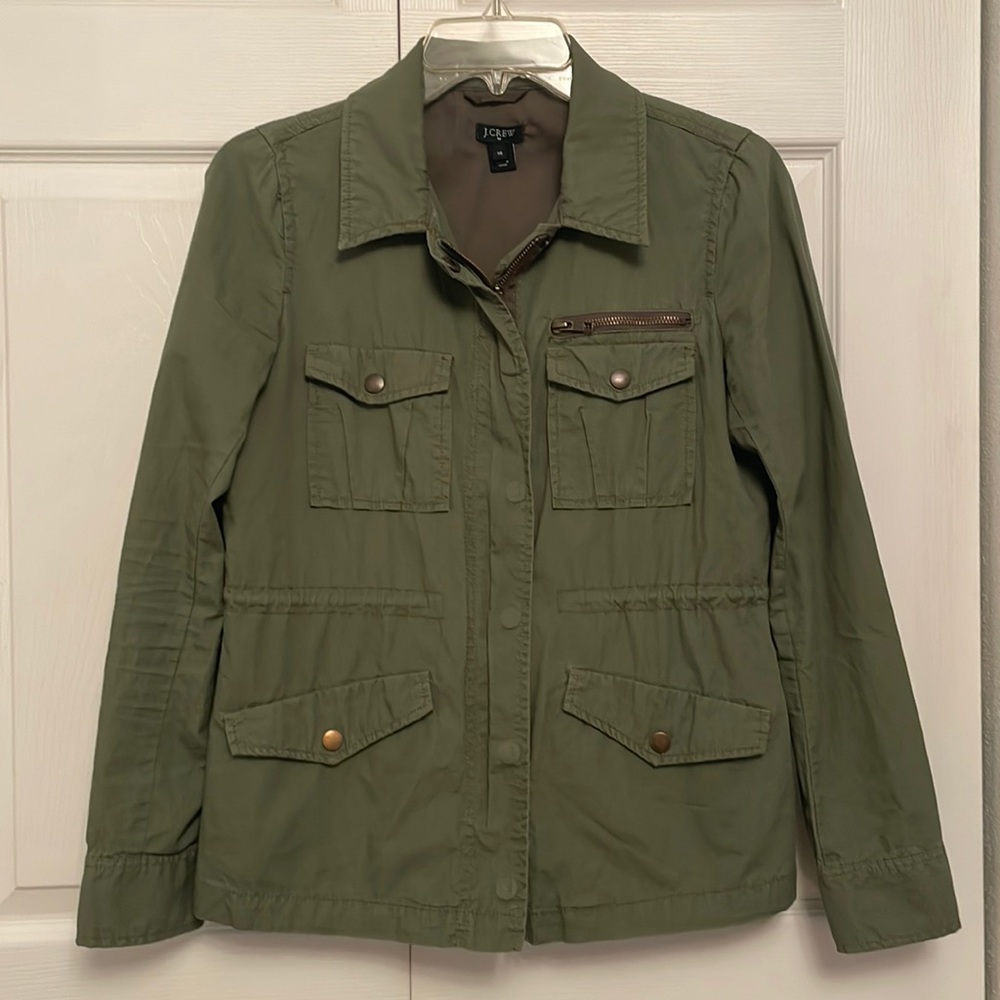 J. Crew Army Green Utility Jacket XS Lightly Used